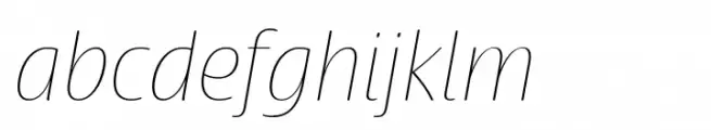 Terfens Gothic Norm Thin Italic