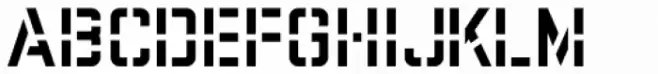 Trade Stencil Regular