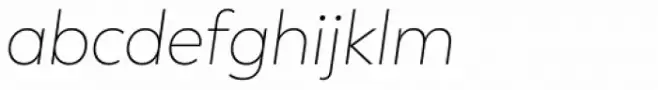 Trenda Extra Light Italic