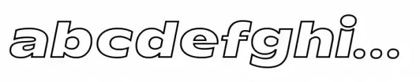 TT Runs Black Outline Italic