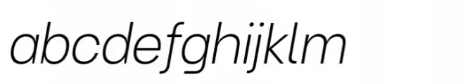 Turnkey Extra Light Italic