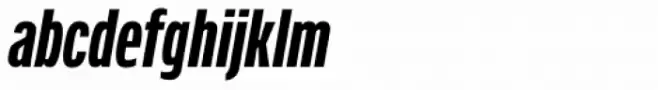 Verbatim Condensed Bold Oblique