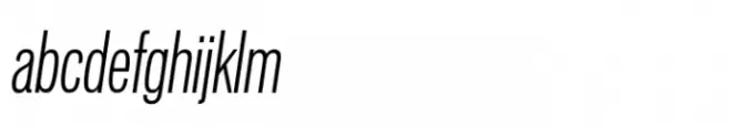 Vonnes Compressed Light Italic