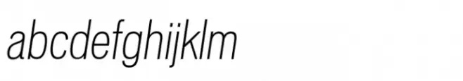Vonnes Condensed Thin Italic