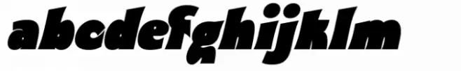 Wolfie Font Family Bold Ultra Condensed Italic
