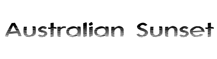 australian sunset 免费字体下载