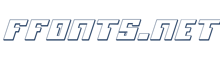 Micronian 3D Italic font — Lorem ipsum body text preview