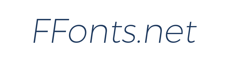 Trueno UltraLight Italic font — Lorem ipsum body text preview