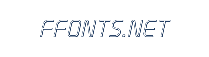 Elite Danger Outline Italic font — Lorem ipsum body text preview