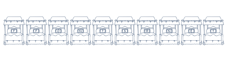 JLR Big Girl Bed font — Lorem ipsum body text preview